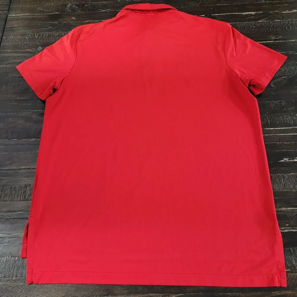 Polo Ralph Lauren Red Short Sleeve Shirt Embroidered Pony Logo Men’s Large